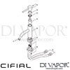 Cifial 32400MI U Mini Round Mono Basin Mixer Tap Dimension